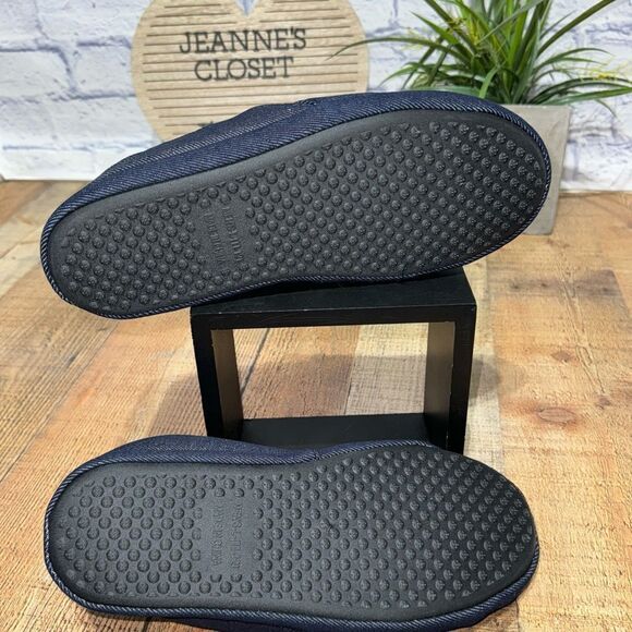 Men's True Religion Brand Jeans Blue Denim Red Logo Slippers Sz L 11/12 - Picture 7 of 9